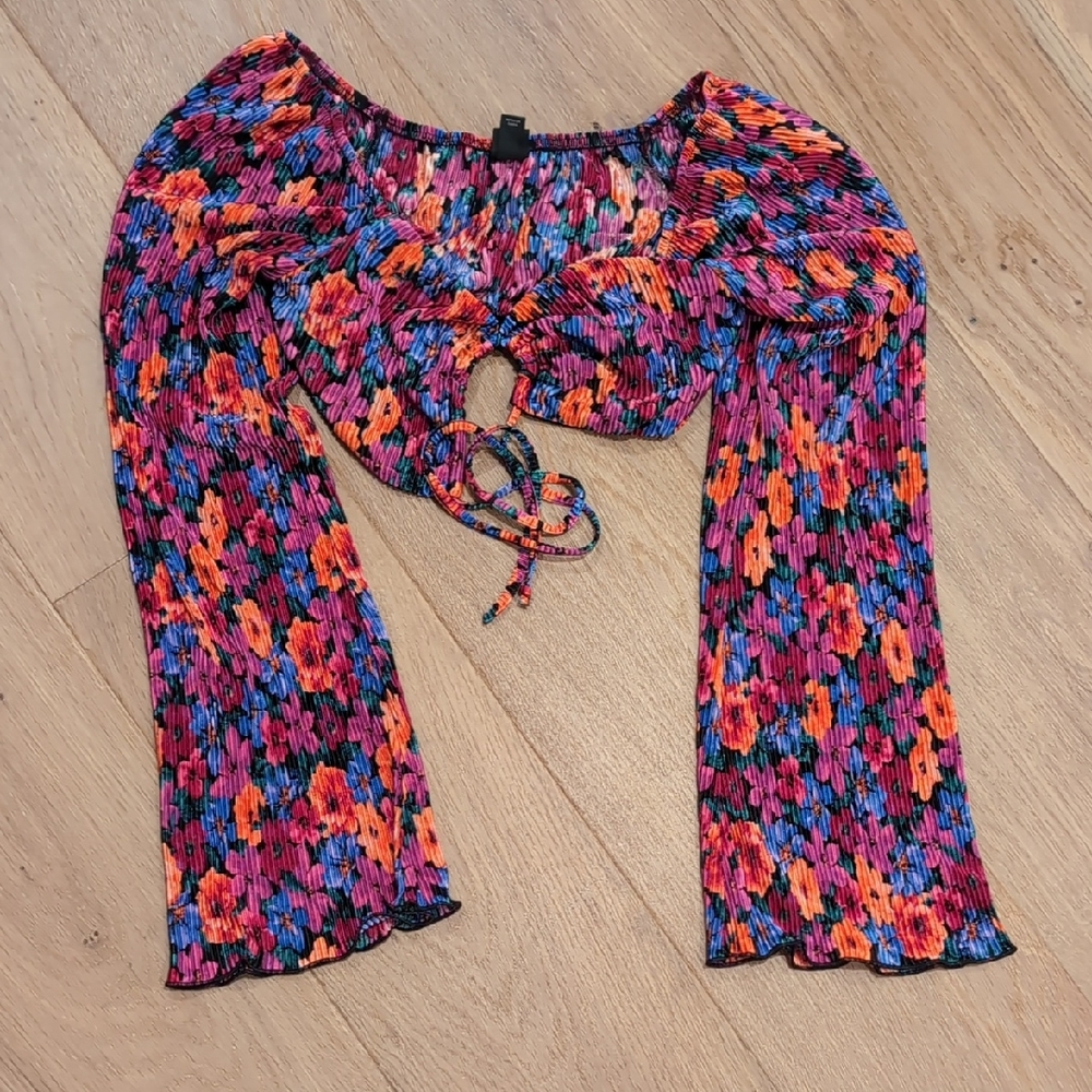 Wild Fable Multicolor Textured Top, Size Small
